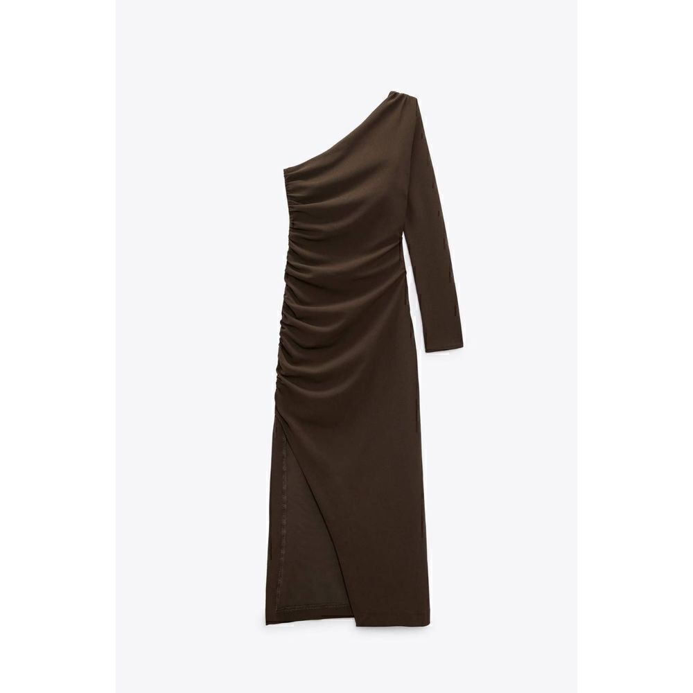 DRAPED ASYMMETRIC DRESS ZARA  - Picture 14 of 16